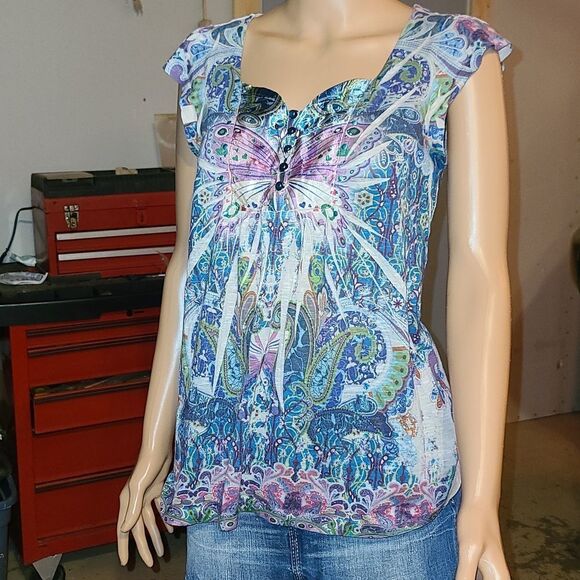 Apt. 9 Butterfly Studded Blouse - Picture 3 of 10